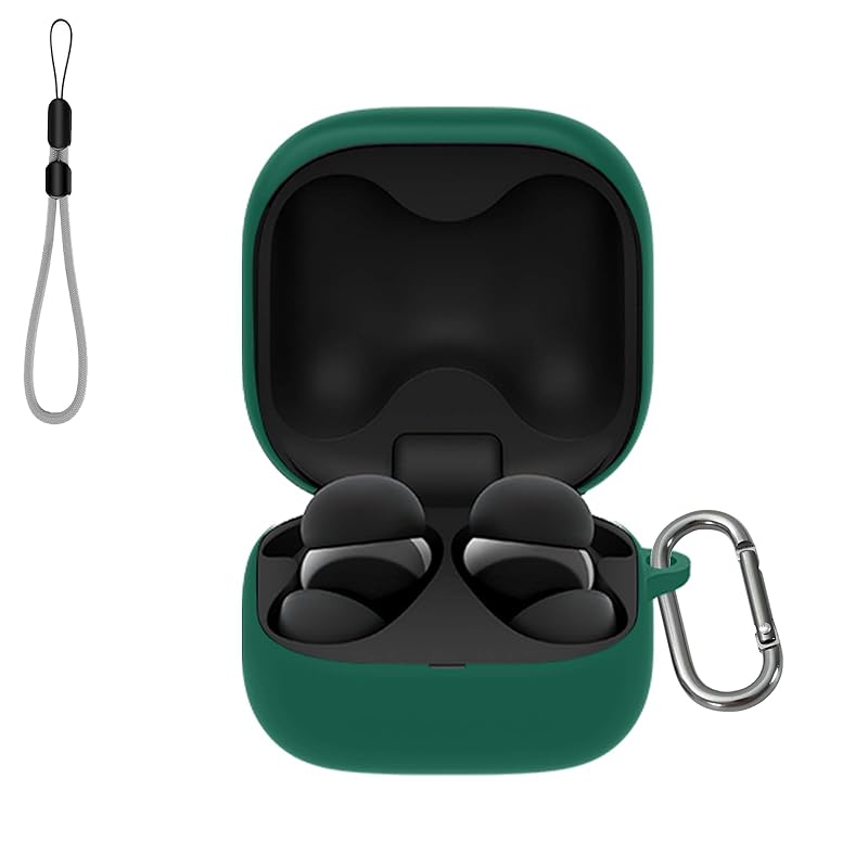 

Для SONY Sony LinkBuds Fit (WF-LS910N) Чехол [YANMONGI] Защитный чехол для беспроводных наушников, силиконовый защитный чехол - С цепочкой для зарядки