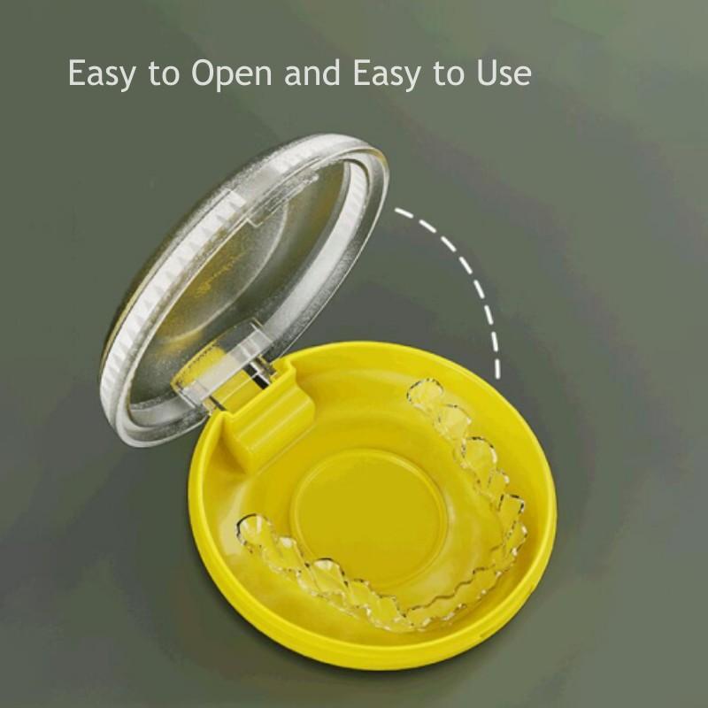 Denture Box Dental Retainer Case Orthodontic Invisalign Braces Storage Container Mouth Guard Organizer False Teeth Odontología