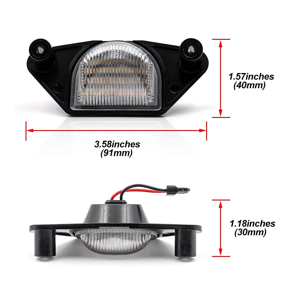 3W LED License Plate Light License Plate Lamp for Chevrolet Corvette C4 C5 C6