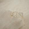 eManco Korean Style Faux Pearl Ring for Women - Versatile, Luxurious, Index Finger Design.