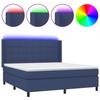 VidaXL Sommier à Lattes de Lit avec Matelas et LED, Lit Rembourré, Lit Double, Lit Adulte de Chambre à Coucher Intérieur, 3138331