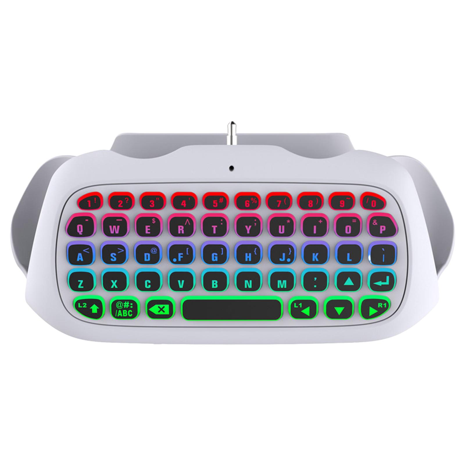 

Gamepad Chatpad Built-in Speaker Compact Keypad with 3.5mm Audio Jack for Messaging and Gaming Live Chat ForPS5 белый