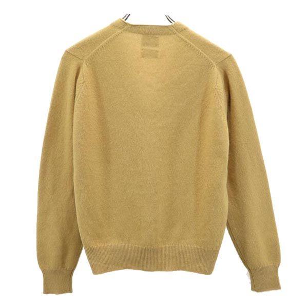 Brooks Brothers Made In England Long Sleeve V Neck Cardigan 36 Yellow Women Used