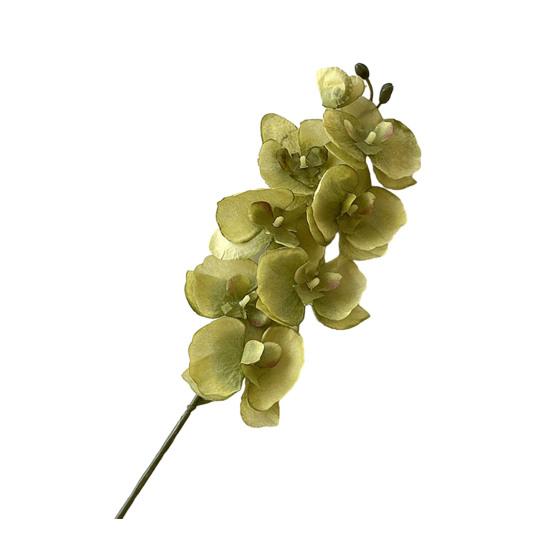 Orquídeas polilla artificiales, flores de seda falsas realistas, centro de mesa para bodas, fiestas, hogar, oficina, decoración de ramas florales de Phalaenopsis falsa