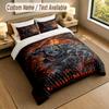 3Pcs Bedding Set Custom Name Text, 1 Sheet 2 Pillowcases Home Bed DecorFriday the 13th Jason Voorhees