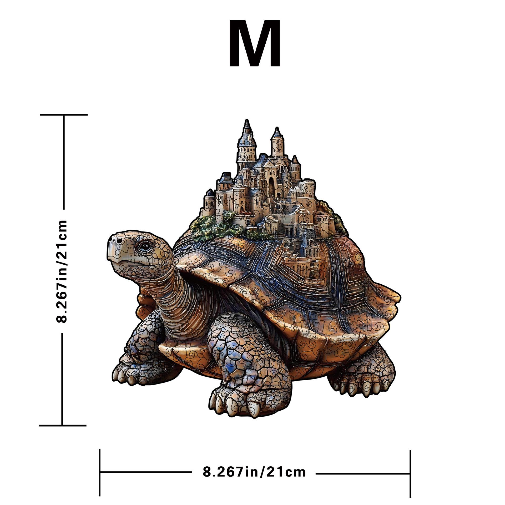 Cross-border Turtle Puzzle: Wooden Irregular Shape Interlocking High-Difficulty Decompression Toy