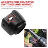 Handlebar Switch Kit Switch Housing W/Button Cover Cap Fits for Harley 2002-2017 VRSC/1996-2012 Sportster/1996-2011 Dyna Softail/1996-2013 Road King