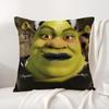 Funny Cartoon S-Shreks Pillow Case Natural Linen Organic Fabric Double-Sided Printing Breathable Perfect For Home Decor
