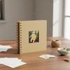 DIY Fotoalbum Dickes Papier Scrapbook Flaches Design Sichtfenster für Eltern,