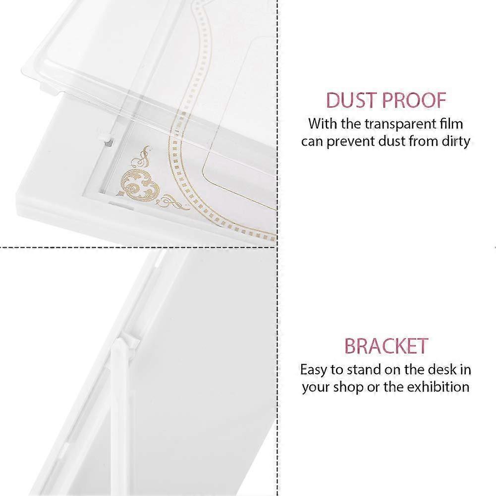 Nail Polish Color Display Stand with DoubleSided Swatch Board for Salon and Home Use, White