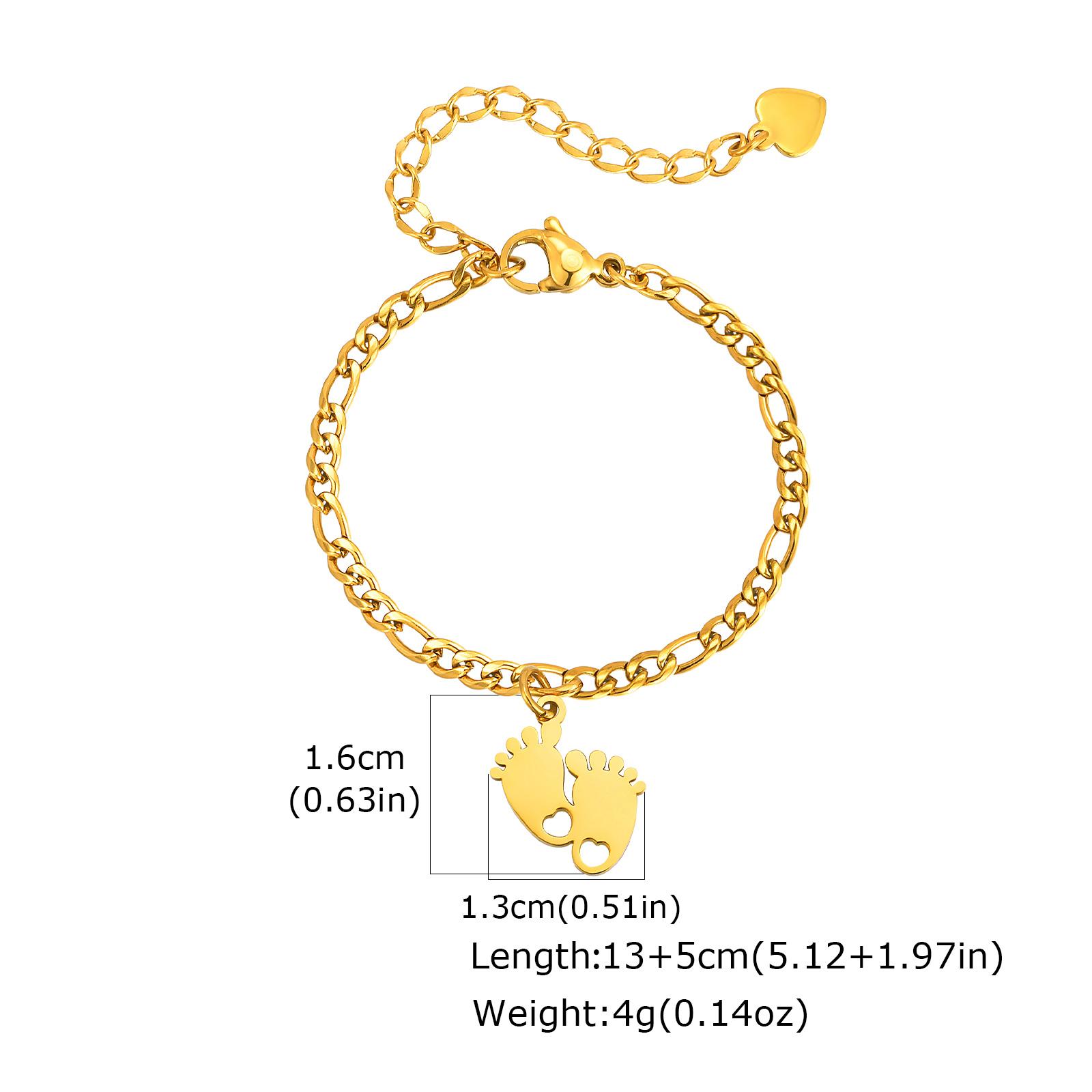 

Simple Tiny Charm Anklets for Baby Kids, Anti Allergy Stainless Steel Ankle Bracelets Foot Chain Jewelry for Girl Boy Child Gift