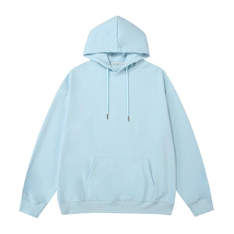 Retro Simple Solid Color Autumn Hooded Sweatshirt for Men and Women Loose and Versatile Bottoming Hoodie