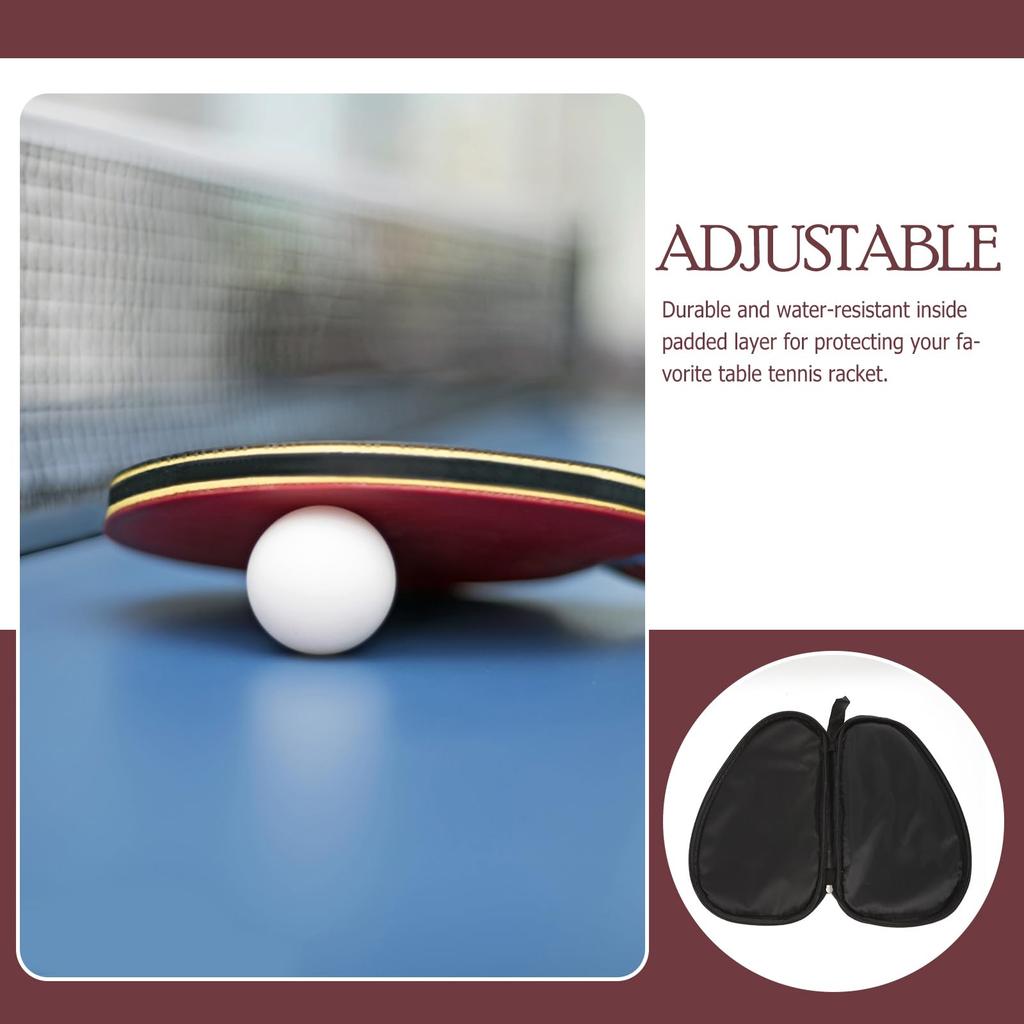 LIOOBO Table Tennis Racket Ping Pong Bat Protective Storage Shockproof Case, Bag, Case, Drop-Resistant, Lightweight,