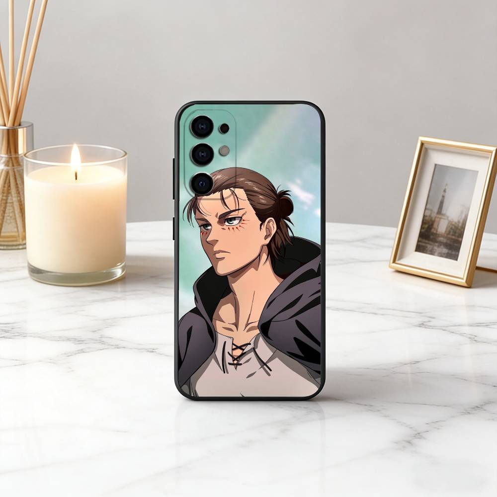 Att-ack on ti-tan Cool E-Eren Y-Yeager Phone Case Black Silicone Soft For Samsung S25,S24,S21,S22,S23,S30,Ultra,S20,Plus,Fe,Lite