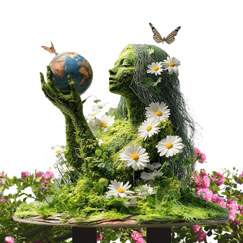 Acrylic Garden Stake 2D Tree Man Fairy Lawn Decorative  Statue Whimsical Garden Fairy Stakes Outdoor Accessories Ground Insert