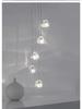 American Cherry Crystal Glass Stair Chandelier: Creative Meteor Shower Light for Hotel Lobby