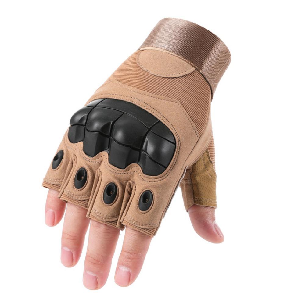 Rękawice taktyczne z odkrytymi palcami do treningów outdoorowych, sportowe, antypoślizgowe, odporne na zużycie, softshellowe