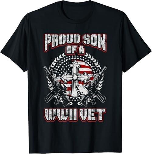 Proud Son Of A World War 2 WWII Veteran Gift Unisex TShirt Unisex T-Shirt S