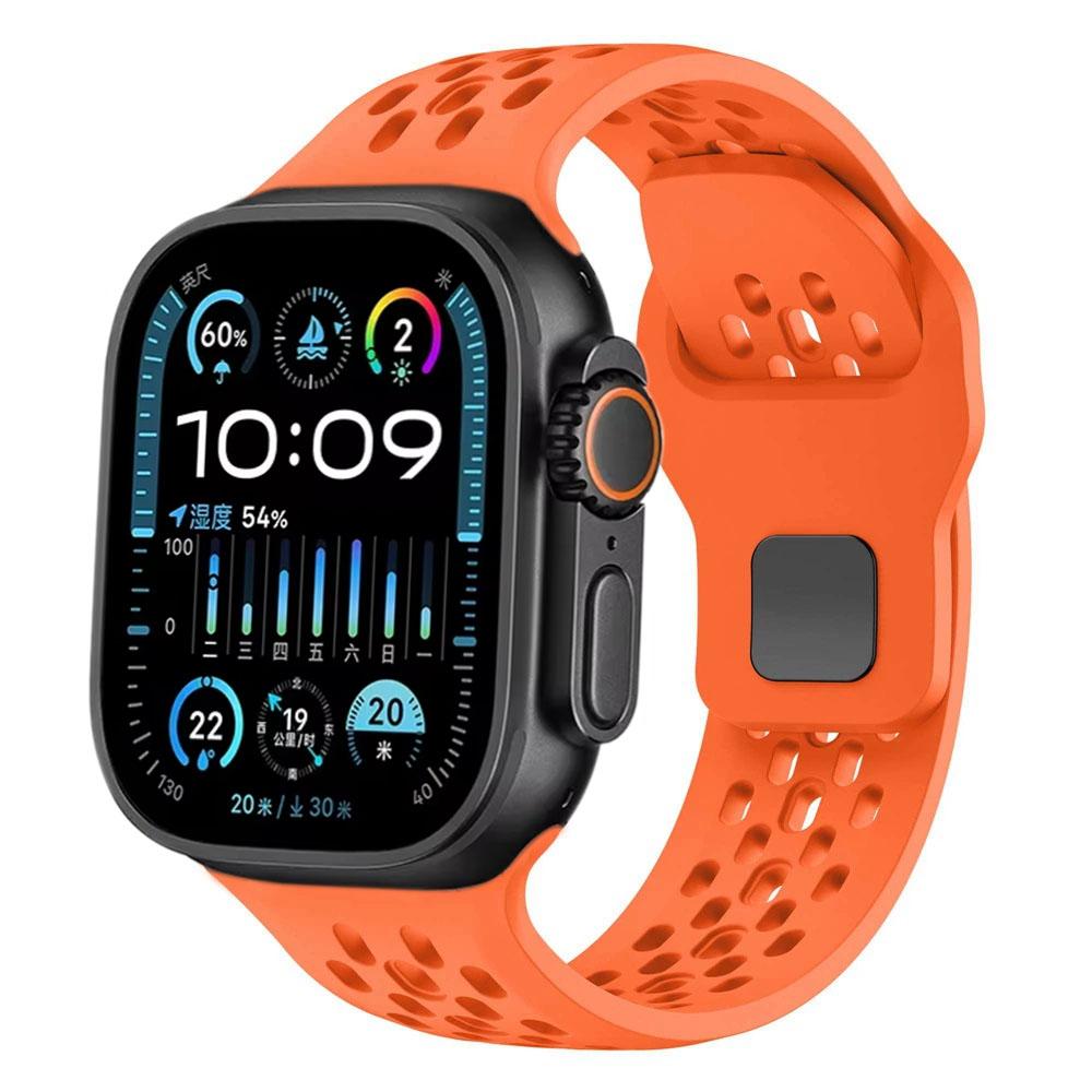 Breathable Silicone Strap for Apple Watch Band 49mm 46mm 45mm 44mm 42 41 40mm Sport Bracelet iWatch Ultra 11 10 9 8 7 6 SE3 Belt