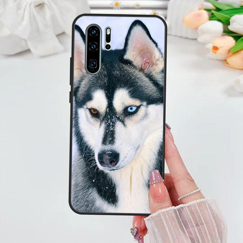 Animal Husky Puppy For Huawei Nova 11i 7i 8i 12i 12s Y73 Y70 Y90 Y60 Y72 Y61 Y91 9 10 SE P40 Lite P30 Pro Case