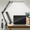 Home Office Large Lighting Range Table Lamp 24W Dimmable Swing Arm Piano Light Foldable Double Led Reading Desk Lamp