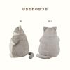 LIV HEART Cat Affirmation Hugging Pillow Black and White L S