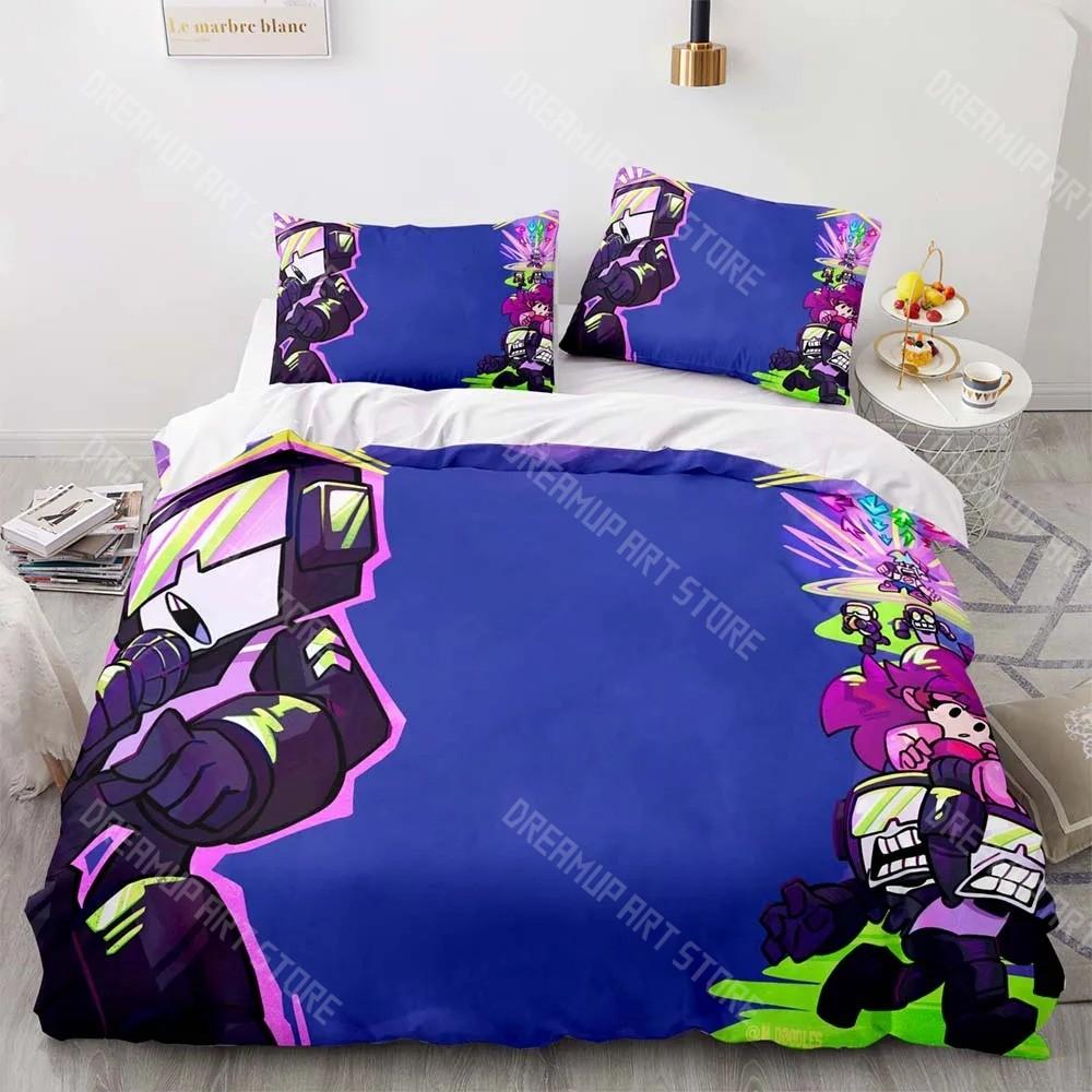 3D Printed Friday Night Funkin Game Bedding Set for Boys Girls Duvet Cover Pillowcase Twin Queen King Full Single Double Sizes