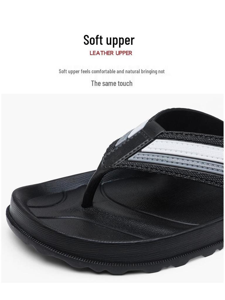 Men's Trendy Clip-Toe Non-Slip Flip Flops for Indoor & Outdoor Wear – Casual Beach Slippers