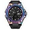 Men's Luxury Waterproof Unisex Digital Wrist Watches Colorful Analog Digital Alarm Gold Sports Style Students Adults 5ATM