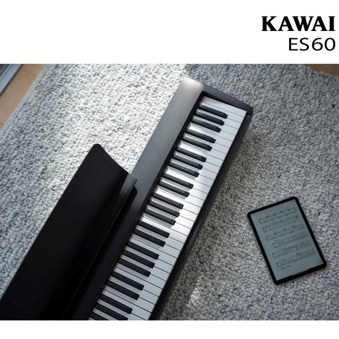 Kawai ES60AB Digital Piano - Black 88-Key Portable Keyboard