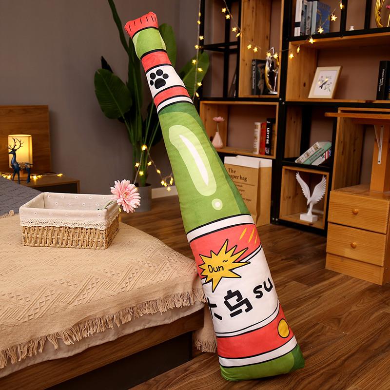 160cm Creative Bottle Pillow Plush Toy Doll Wine Bottle Milk Bottle Mineral Water Bottle Birthday Gift for Child Girlfriend