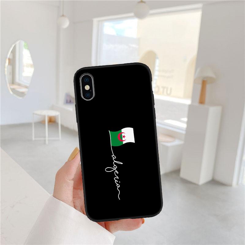 CJ2 Algerian Passport Flag Soft Shell Phone Case for Redmi Note 10 11 12 Pro Max 10S 10C 10T 11A 11S 12S 12C