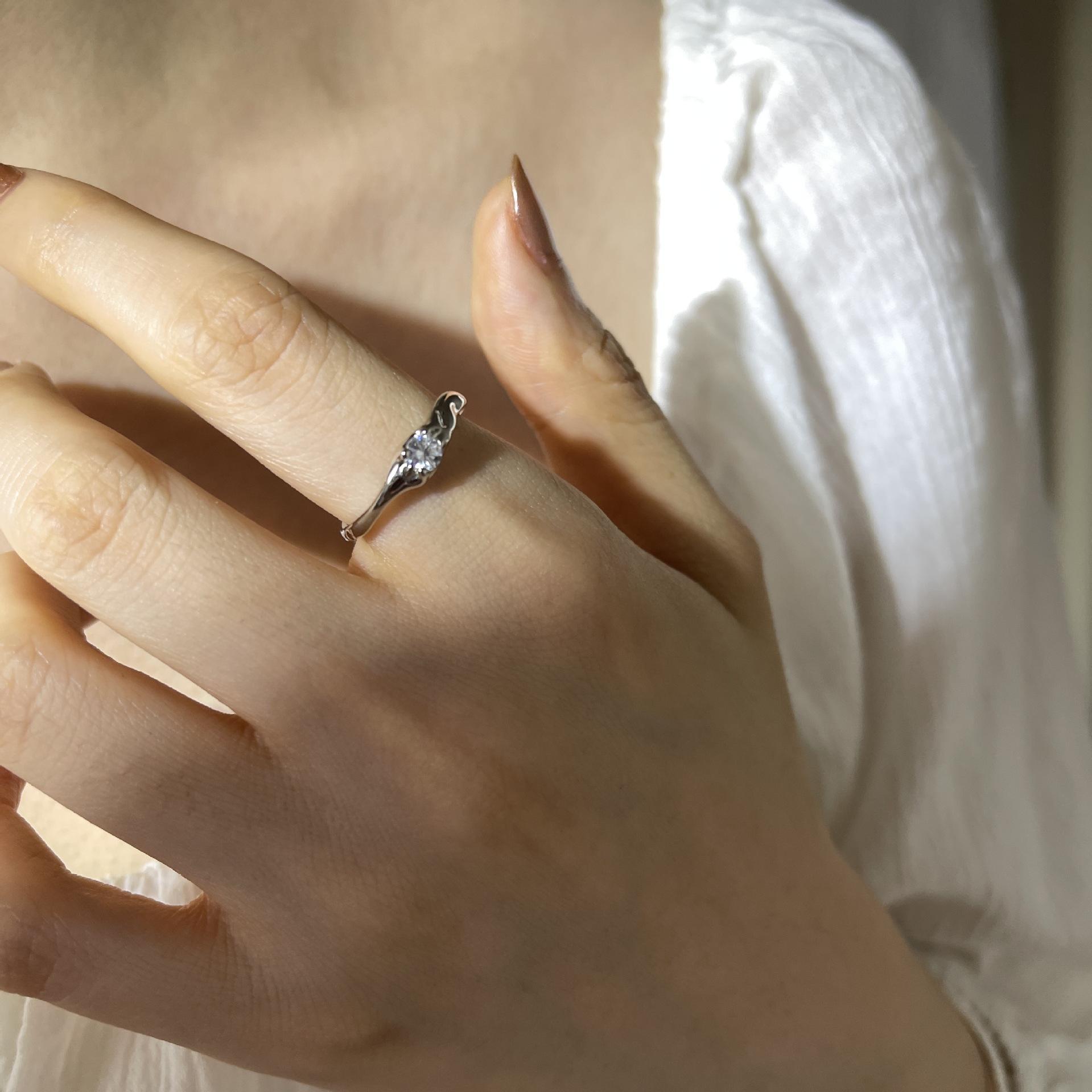 

Elegant 925 Sterling Silver Butterfly Ring Featuring Intricate Cutout Design And Dazzling Gems For Occasions Stylish