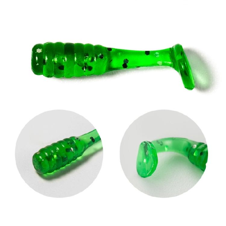 50 Stück 1,5 cm Paddelschwanz-Wobbler Weiche Angelköder für Forellen Künstliche Köder Angelköder Schwimmköder Mehrfarbig