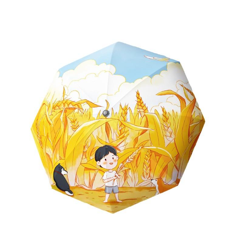 School Season, Special Cartoon Children's Umbrellas for Primary School Students To Go To School, Sunscreen and UV Protection for Boys and Girls
