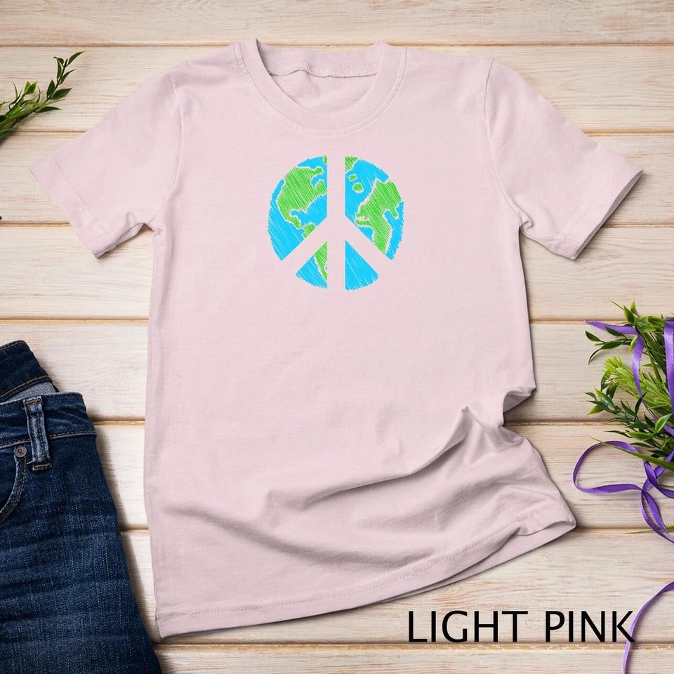 Retro Vintage Peace On Earth Day World Peace Tee Unisex T-shirt 6