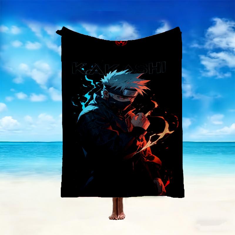 1pc Comfortable Home Print Throw Blanket, Naruto Blanket For Bed and Sofa Use, Special Present For Family