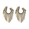 Exaggerated Stylish Earrings Asymmetrical Geometric Tassel Earrings Classysense of Internet Celebrity Retro Earrings