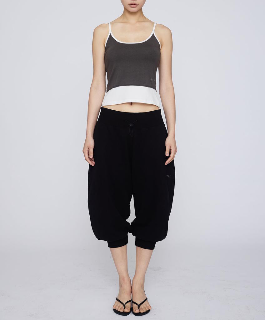 Gimeo Balloon Capri Pants Black