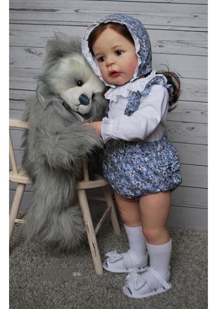 60cm Hand-Painted Realistic Reborn Toddler Doll - Sandie Model 60 cm