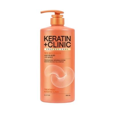 ELASTINE Keratin Clinic Proteinbehandlung 950ml | Intensive Reparatur Haarmaske | Niedriger pH-Wert Professionelle Klinikpflege | Süß-blumiger Duft für geschädigtes Haar