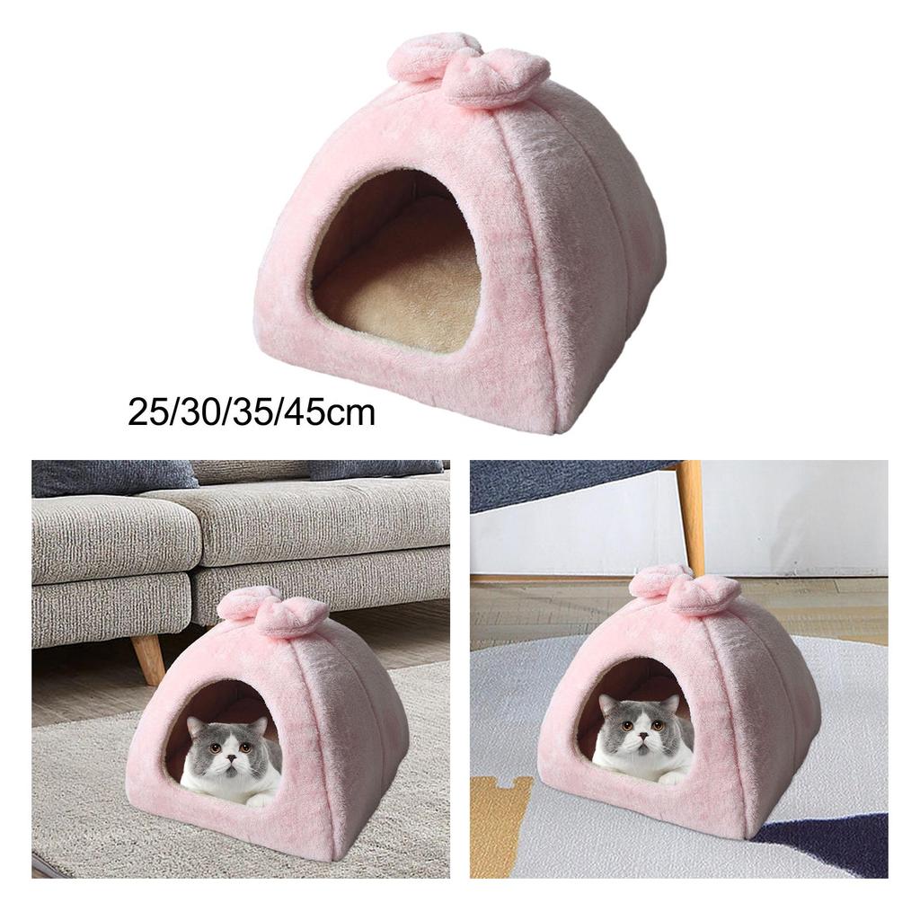 Haustierzelt Höhlenbett Katzenbett Innenkissen Zwinger Katzenhaus Haustier Katze Nest für Pudel