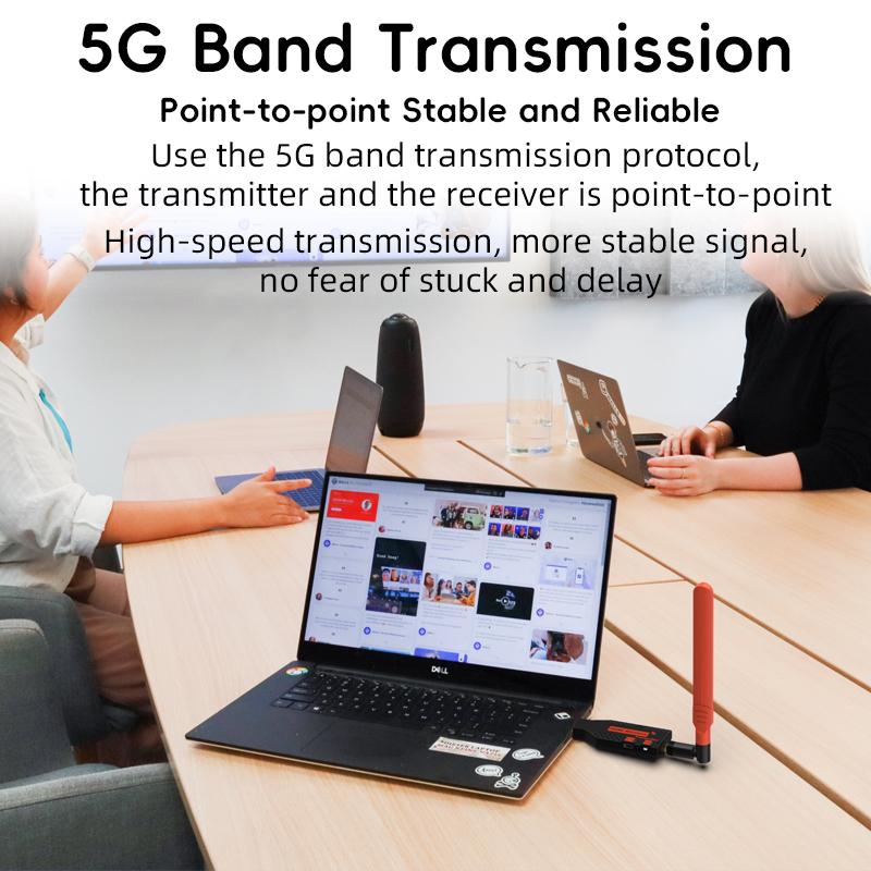 5.8G 1080P 150M Wireless HDMI-Compatible Video Audio Transmitter Receiver Extender Adapter Dongle For TV Monitor Projector PC