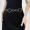 Luxury Women's Waist Chain Large Circle Shape Metal Chain  Fashion Accessories Belt