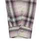 Annot Washed Check Zip-Up Jacket Purple