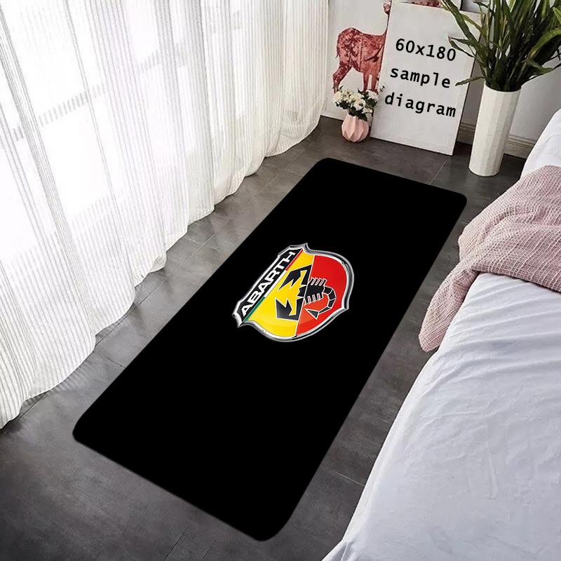 Doormat A-Abarth Flannel Floor Mat Indoor Foot Rug Fluffy Bedside Mats Kitchen Corridor Car Boot Carpet Ideal for Balcony Decor