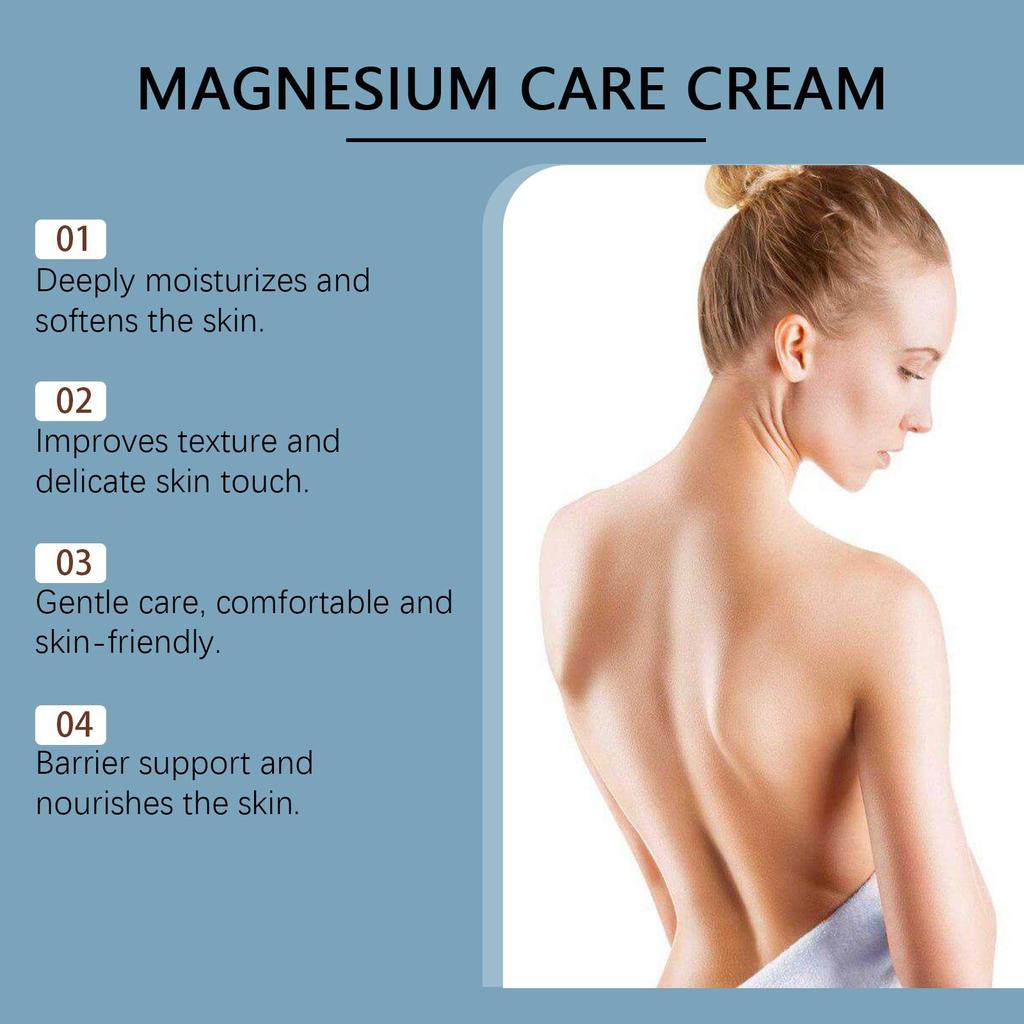 Crema al magnesio per la cura della pelle Idratante e nutriente delicata liscia cura delicata crema al magnesio per la pelle del corpo