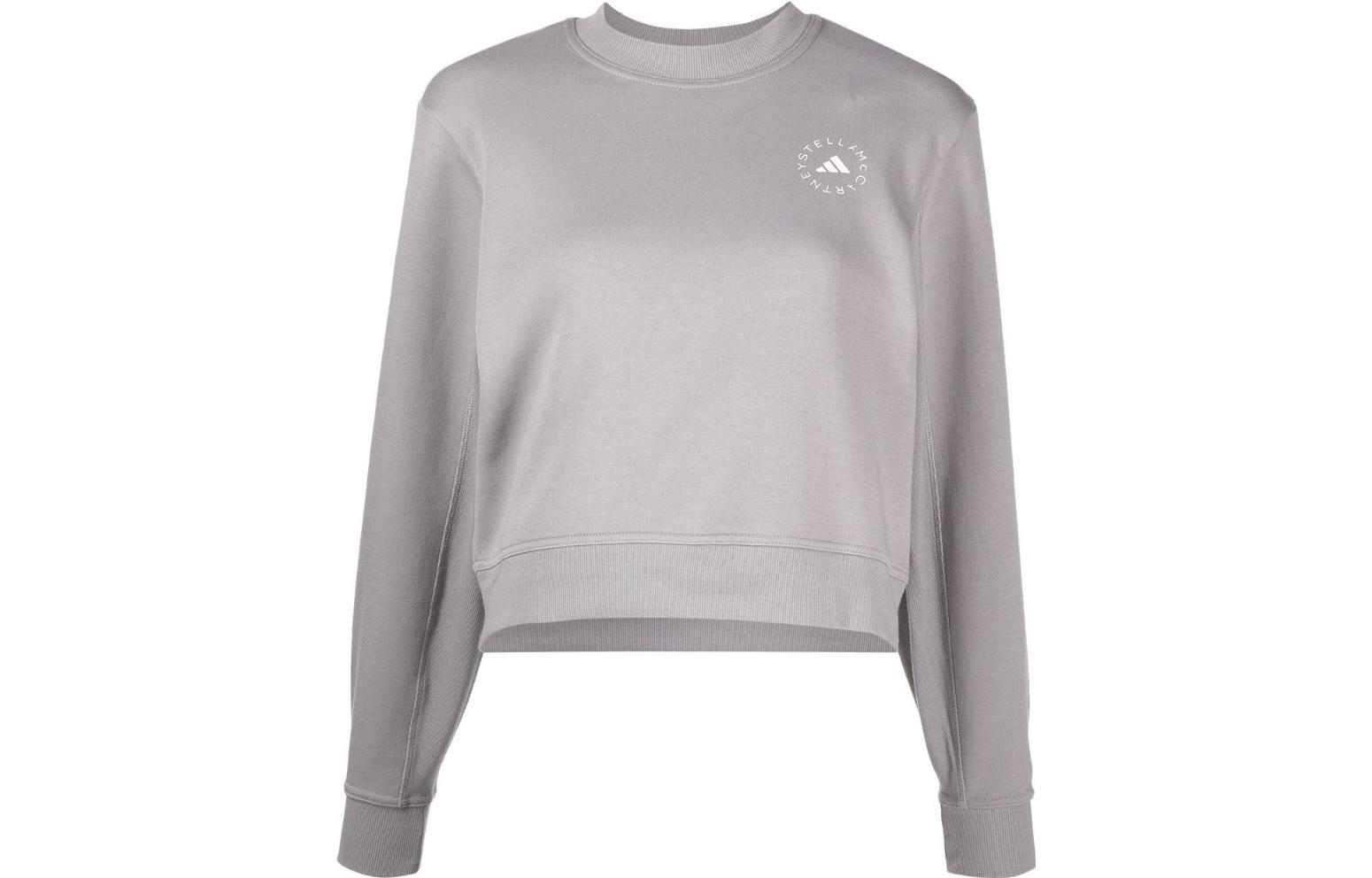 Adidas Sweatshirts Women s Gray Crew Neck Moderate Other HR2528 M