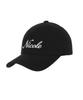 Nigaennikol Nicole Lettering Ball Cap_Black
