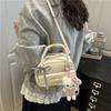 Cute cartoon girl bag 2 summer new large-capacity textured shoulder oblique span bag